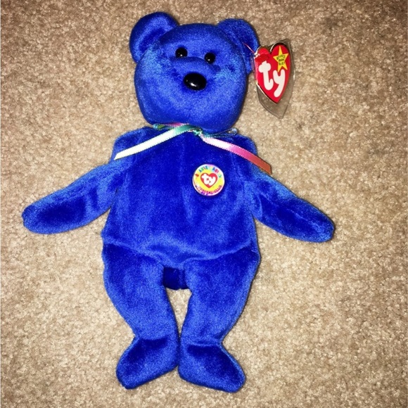 Ty Beanie Babies Clubby the Bear Official Club & Sparkles Bear Baby of the Month - Picture 2 of 9